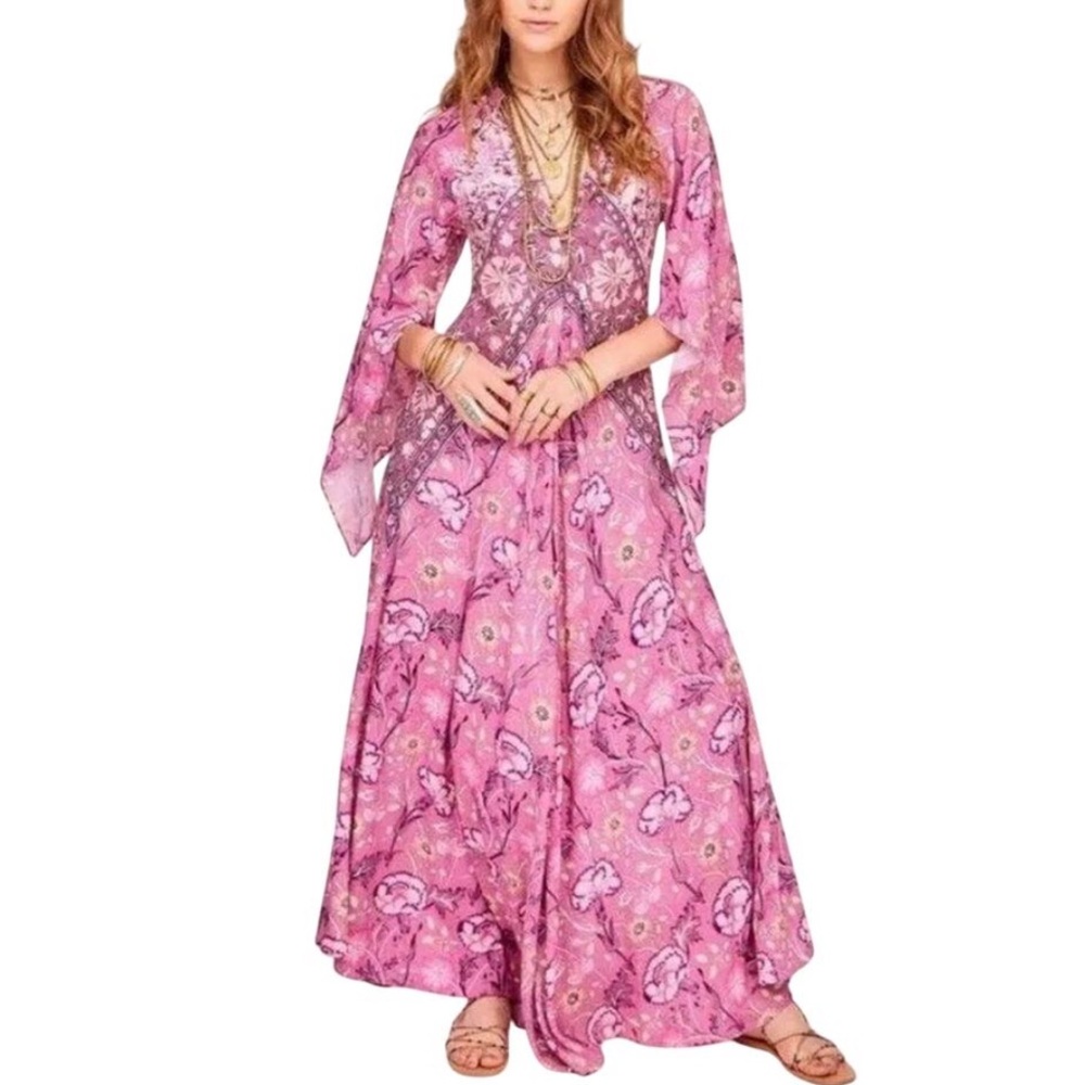 FREE PEOPLE Jen's Pirate Booty Baroque Hyacinth Maxi Size L New w/o Tag $289 SOO